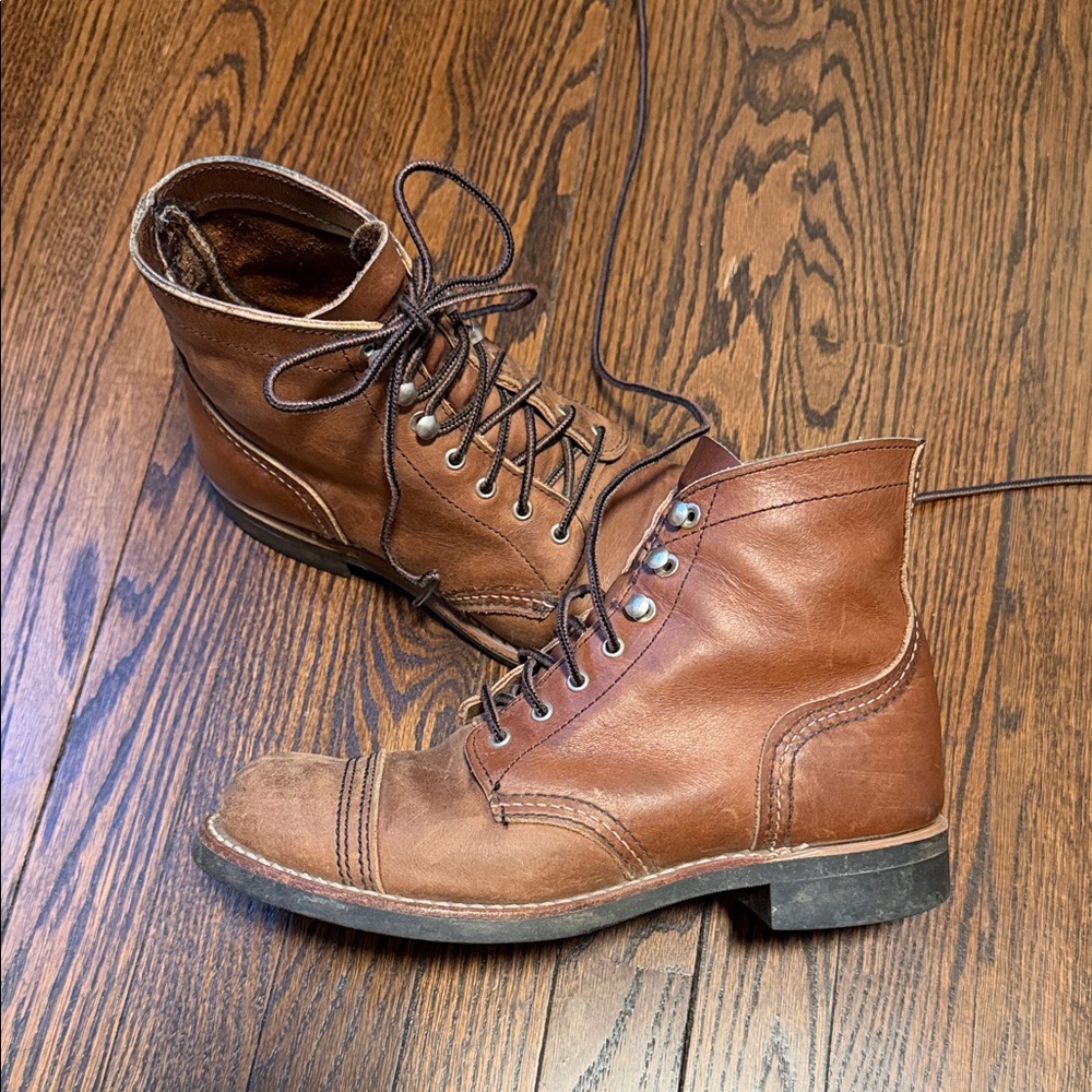 Red Wing Iron Ranger Brown Leather Boots